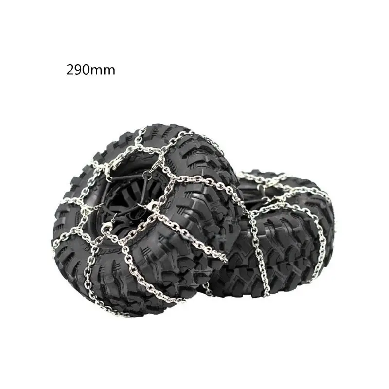 

2 шт. 1/10 гусеничная стальная цепь противоскольжения для 1,9 гусеничных шин 1:10 радиоуправляемый автомобиль багги грузовик