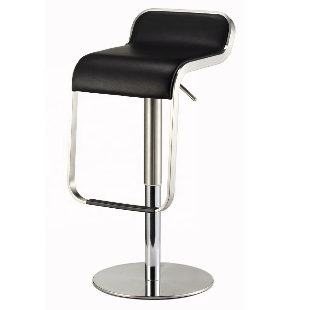 

2021 Hot Sell Bar Furniture PU Leather Stool Chairs Modern Restaurant European Bar Stool With Low Back
