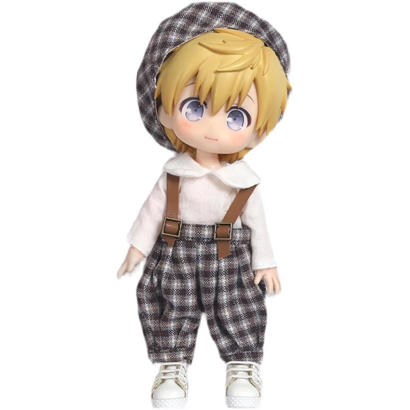 Ob11 Doll Kindergarten Set Grid Clothes School Uniform Hat Shirt Shorts For Obitsu11, Gsc, Molly, P9, Ymy, 1/12bjd Toy 5