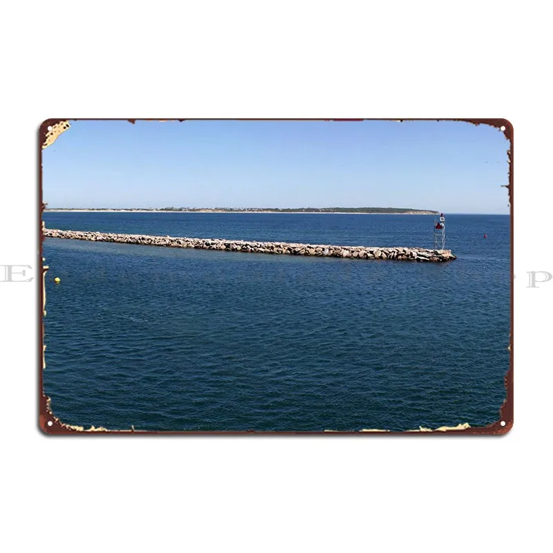 Block Island Rhode Beach M Targa In Metallo Poster Cinema Design Wall Custom Club Tin Sign Poster