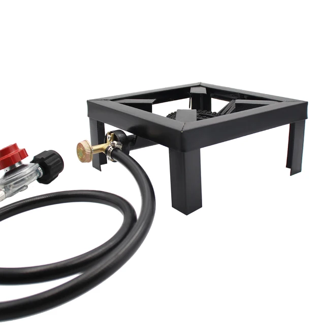 Tomshoo 8KW Gas Boiling Ring Cast Iron Burner Large LPG Stove Outdoor Cooker Iron Frame Portable Fire Control Stove Camp Supply 4