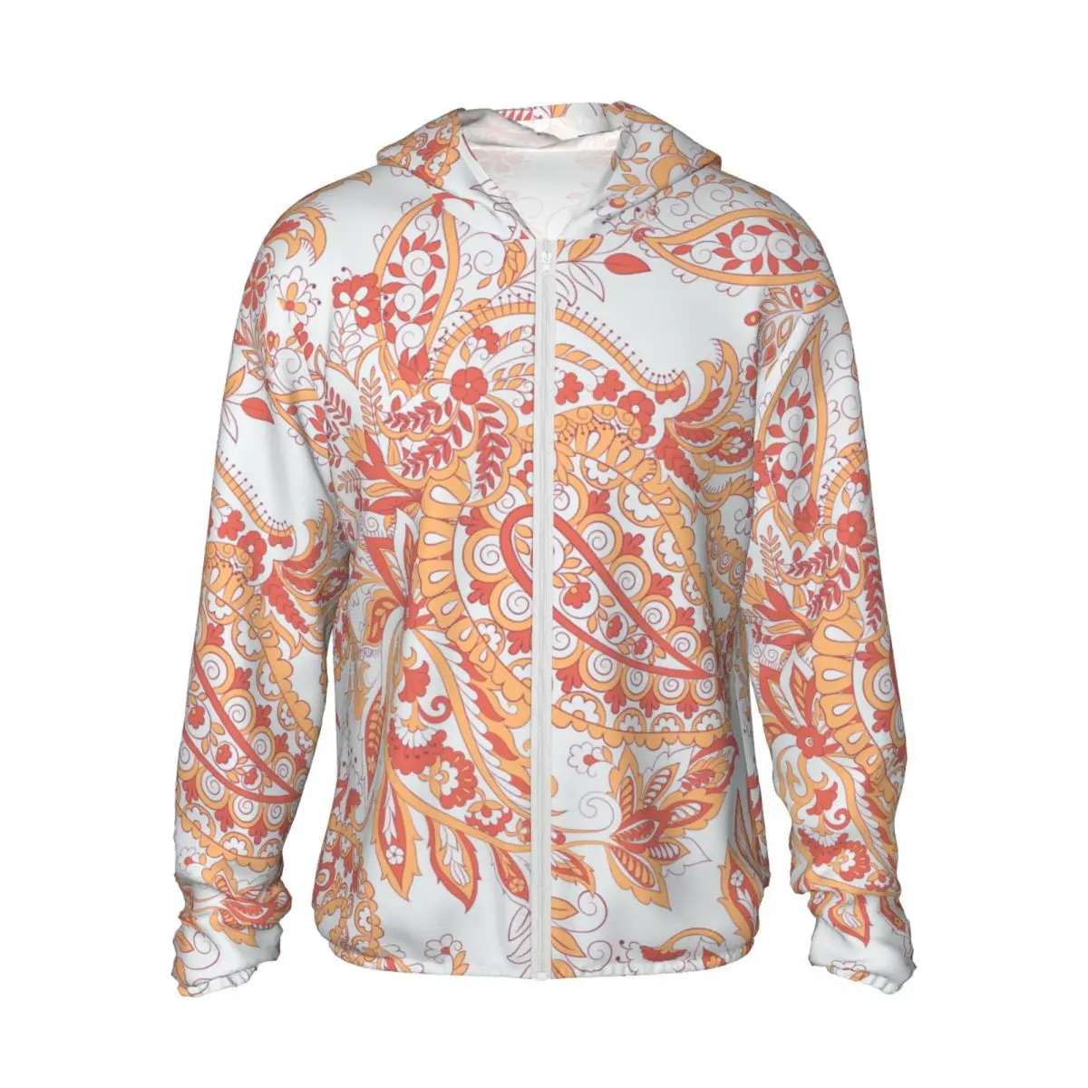 

Paisley 3D Print Ultra-Light Summer Hoodies Quick Dry Sun Protection Hooded Shirts