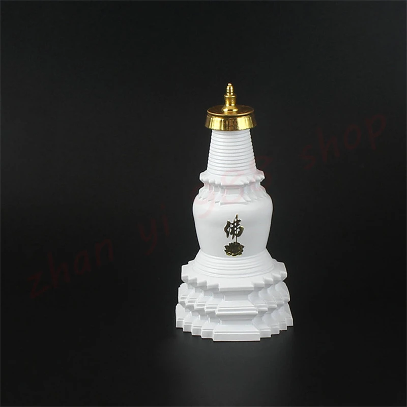 

Great White Pagoda, Manjusri Buddha Pagoda, auspicious home decoration, auspicious decoration