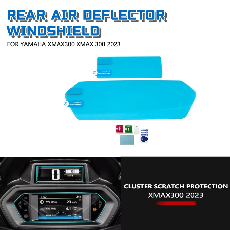 xmax300 cluster scratch protection film dash speedometer screen for Yamaha xMax 300 XMAX-300 motorcycle accessories