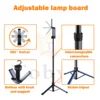 Portable Outdoor Led Corded camping light 3-Heads rechargeable Led Work Lights with Tripod Stand 3