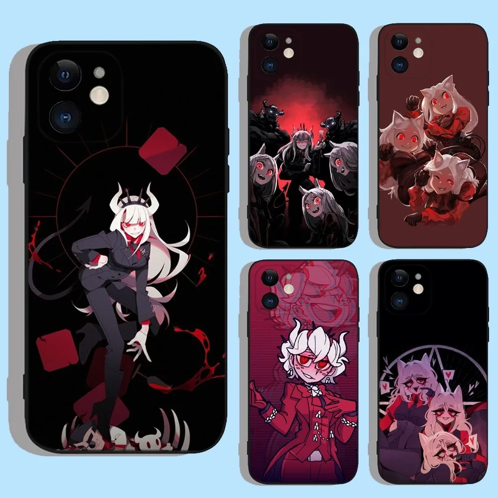 Чехол для телефона с мультяшной девушкой для Apple iPhone 15,14,13,12,11,XS,XR,X,8,7,Pro,Max,Plus, черный силиконовый мини-Чехол