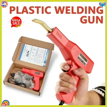 All-in-One Plastic Welder Gun - 4 Types Hot Staples for Car Bumper Kayak Plastic Repairs HOT Soldering Tool 1