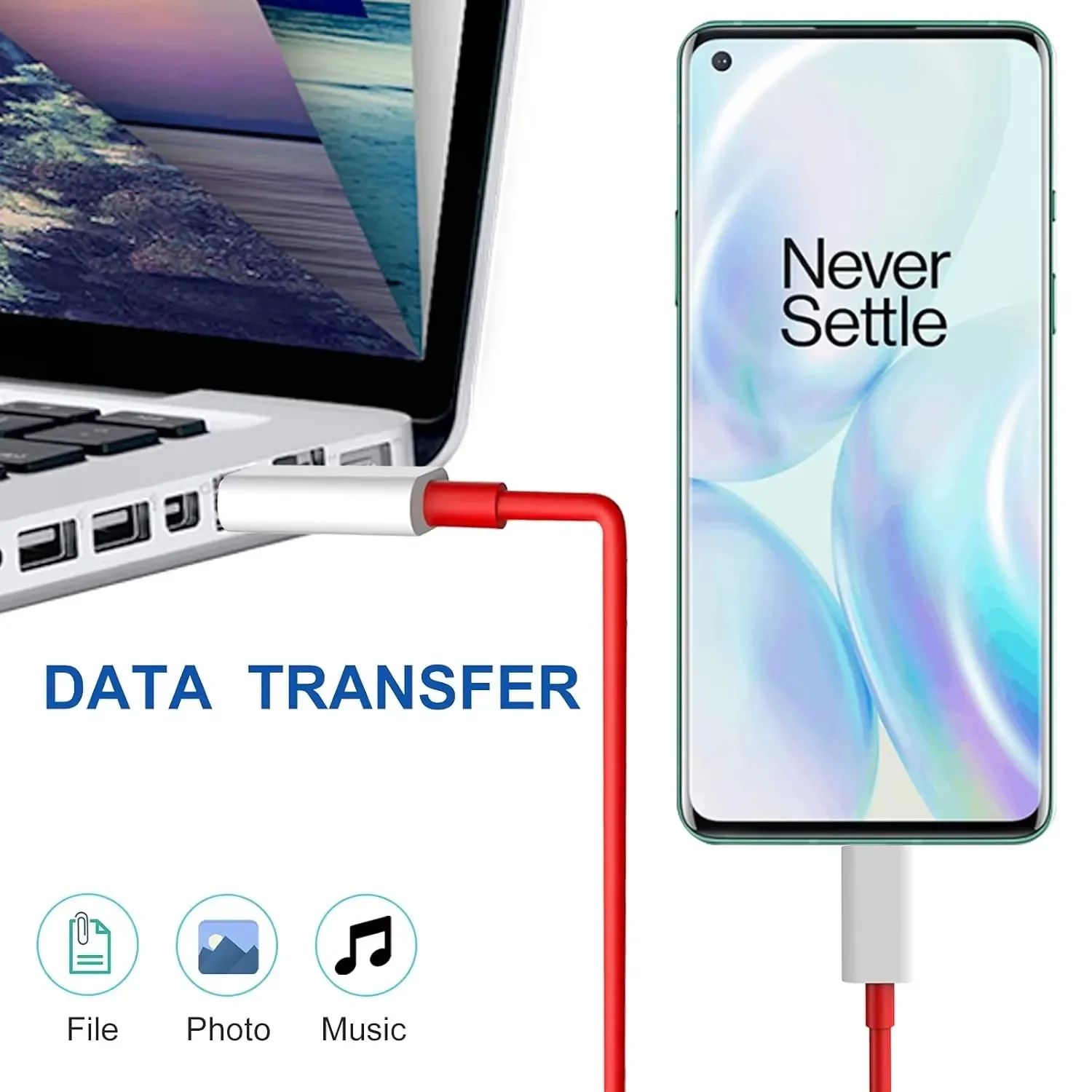 Premium SuperVOOC Fast Charge USB-C Cable, Dual Type C PD Line, 65W/80W, Multiple Lengths Available