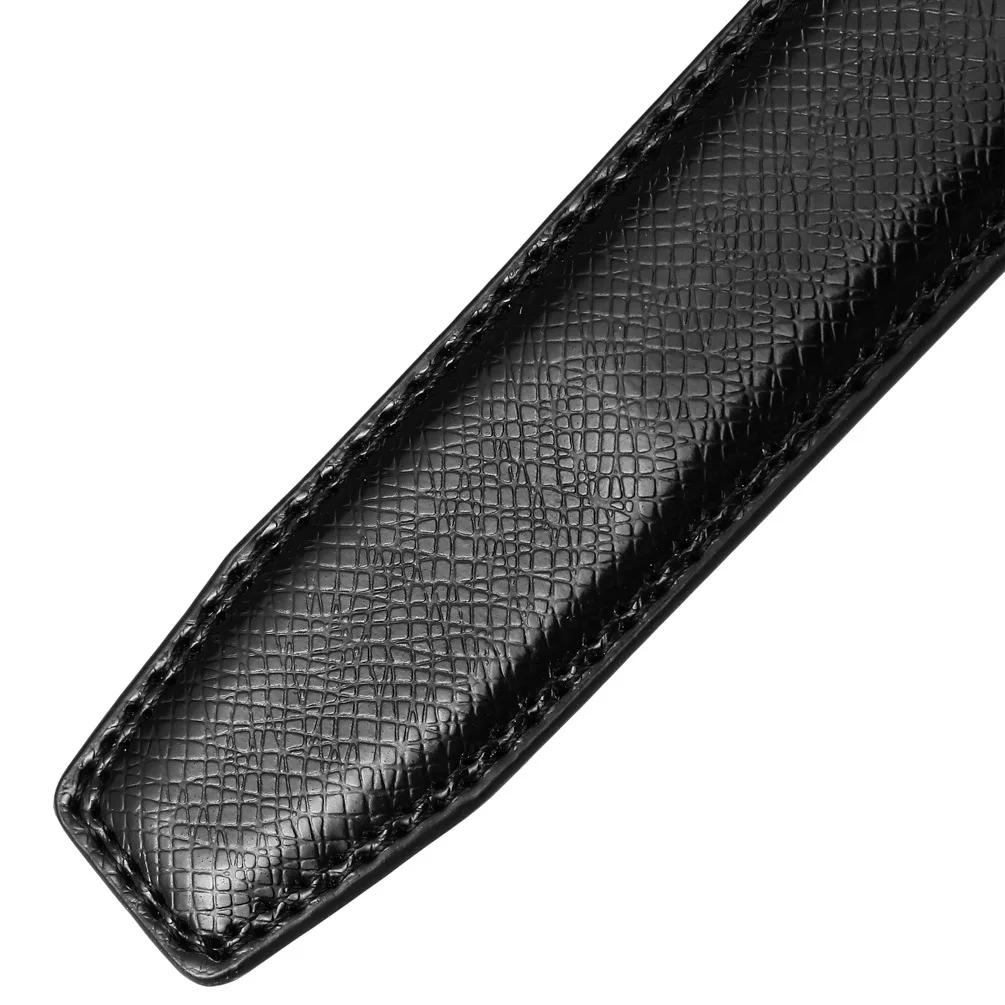30mm 31mm Width Belt No Buckle For Men Black Coffee Men's Business Cow Leather Ratchet Belts Strap Without Buckles