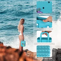 Charms Croc Beach Bag Rubber Waterproof Female Shoulder Handbag Fashion Crossbody Messenger Travel Pool Women Jibz Tote Sac Bag - Image 4