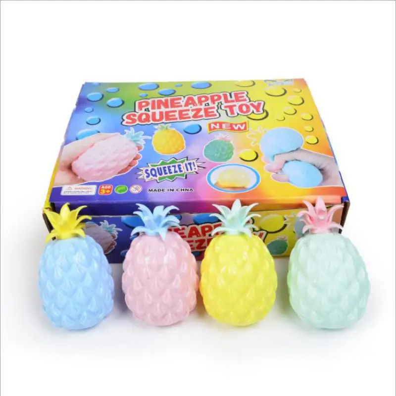 New Anti Stress Fun Soft Pineapple Ball Reliever Toy Children Adult Fidget Squishy Antistress Creativity Sensory Gift | Игрушки и хобби