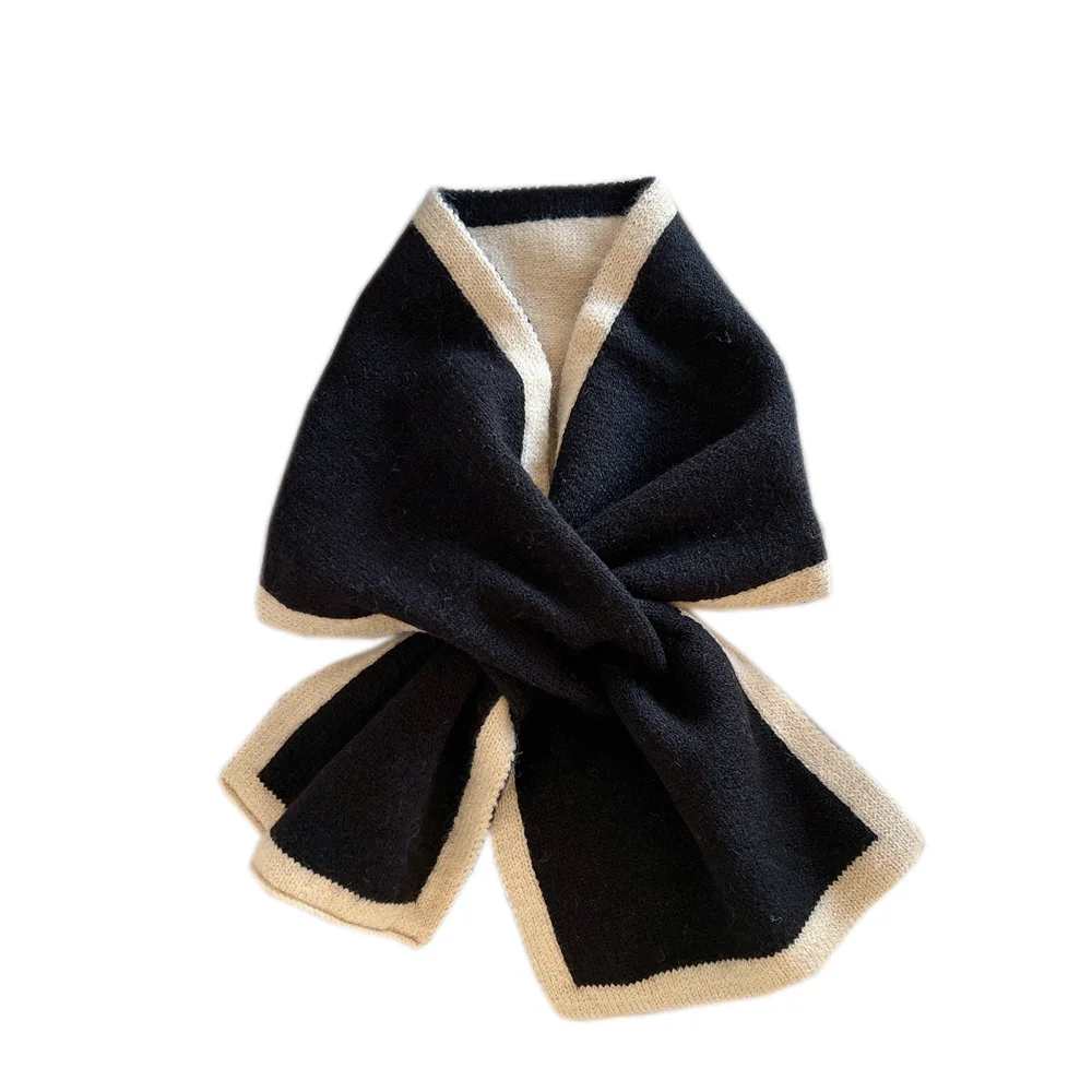 18*84cm Warm Knit Scarf Winter Neck Ring Shawl Wrap For Women Girl Kid Children
