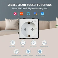 BSEED ZigBee Wall Sockets Funtion Part Power Smart Sockets Key Google Smart Life App Control Alexa Wireless Socket EU Standard - Image 2