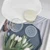 2g mini loose powder dispenser box makeup puff box with sieve travel compact portable not easy to leak powder 5