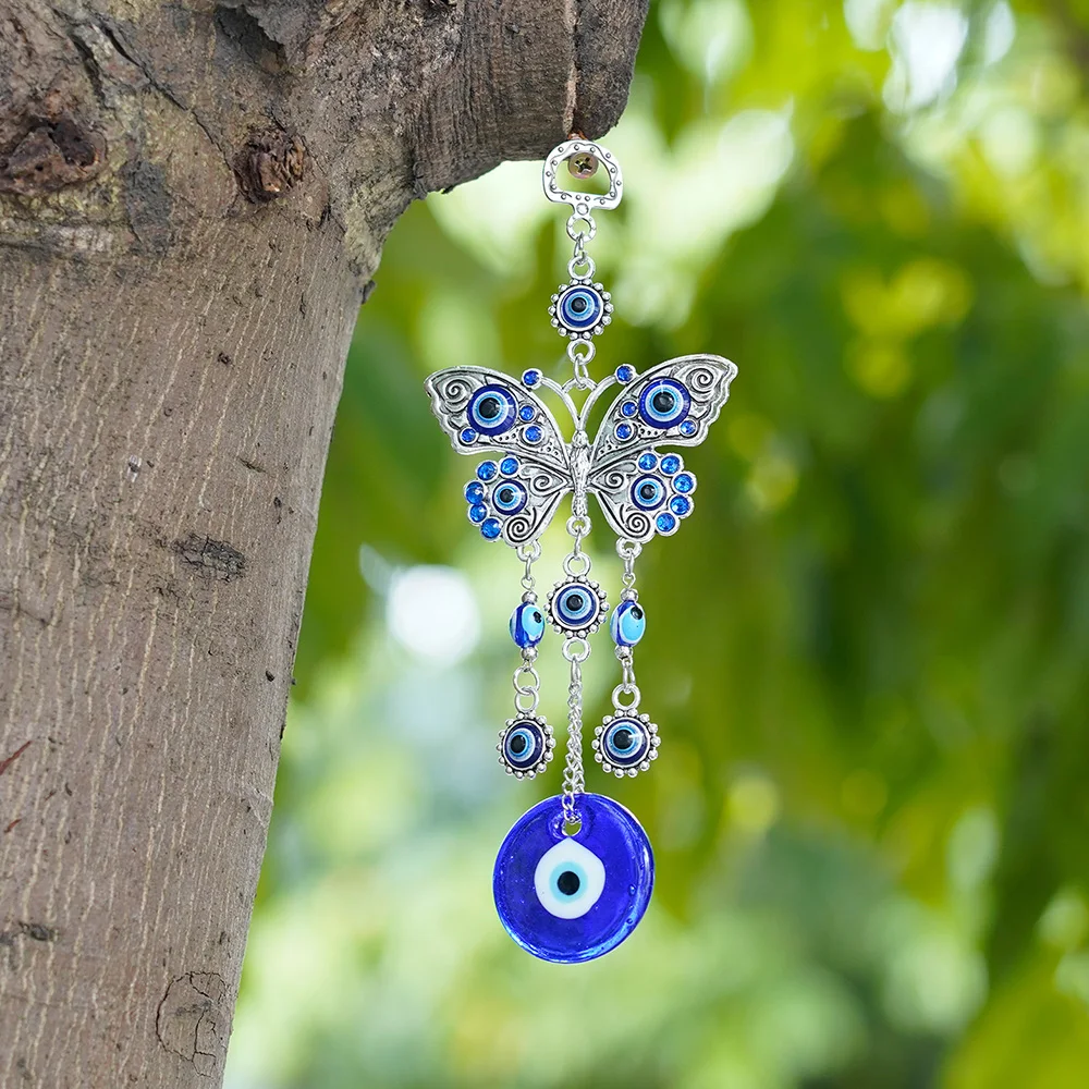 Amuleto De Ojo Malvado Azul Turco Colgante Pared Protección | Meses Sin