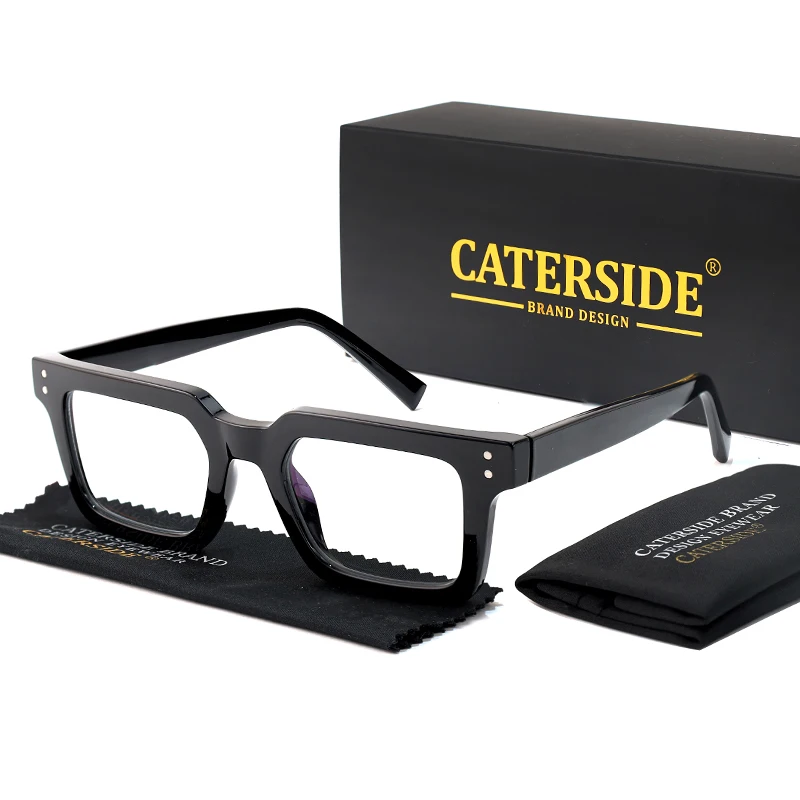CATERSIDE Mode Männer Gläser Platz TR90 Rahmen Anti Blau Licht Frauen Brillen Täglich Einfache Business Gläser Optische Brillen – Detail 5