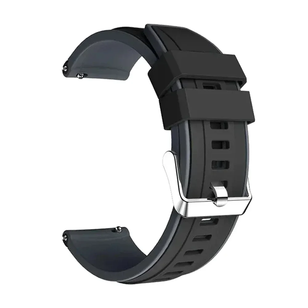 Soft Silicone Sport Watch Strap - 20/22mm, Multiple Colors, Universal Fit