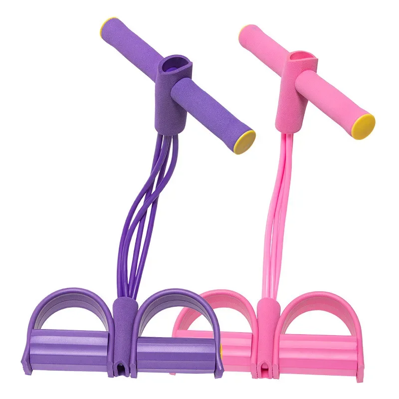 Fitness Resistance Band Foot Pedal Puller Yoga Equipment Home Use Elastic Rope Abdominal Slimming Belly Reducer Exercise Belt fitness resistance band