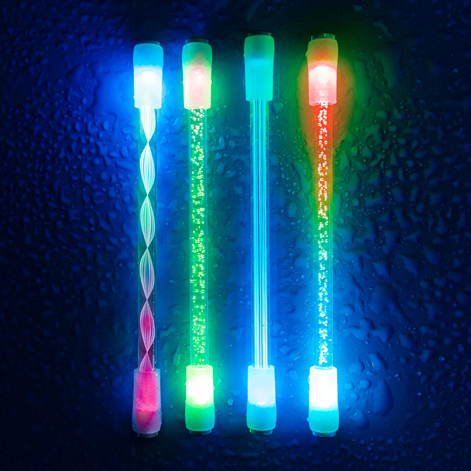 Multifunction Pen Colorful Luminous Rotary For Decompression