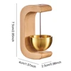 Suction Door Type Dopamine Wind Chime Wireless Solid Wood Wind Chime Magnetic Suction Wooden Doorbell for Housewarming Gift 6