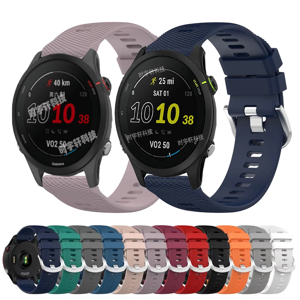 Original Silicone Watch Band For Garmin Forerunner 255 255s 55 265/venu