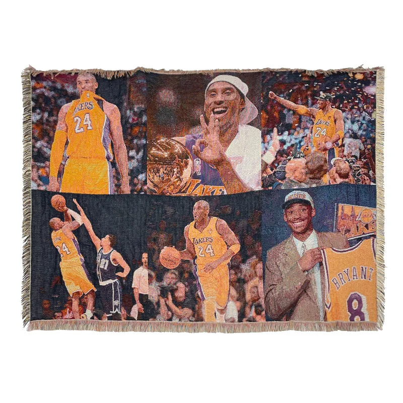 Hoodie Sweatshirt Sleeves Splicing Woven Jacquard Blanket