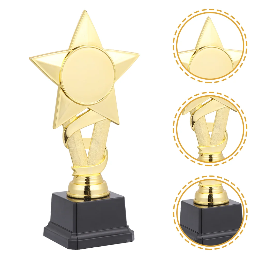 

2 Pcs Trophy Plastic Baseballs for Kids Party Favors Trophies Winners Award Gold Star Gift Student Awards