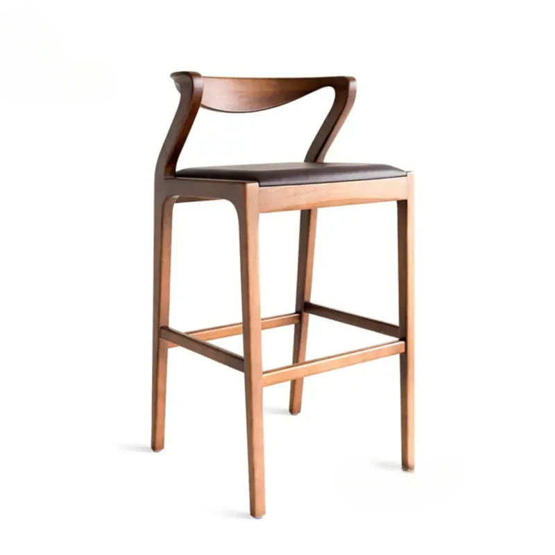 

Bar Chairs Designer Bedroom Furniture Creative Back High Stools Solid Wood Bar Chair High Stools Counter Stool Stool Chair
