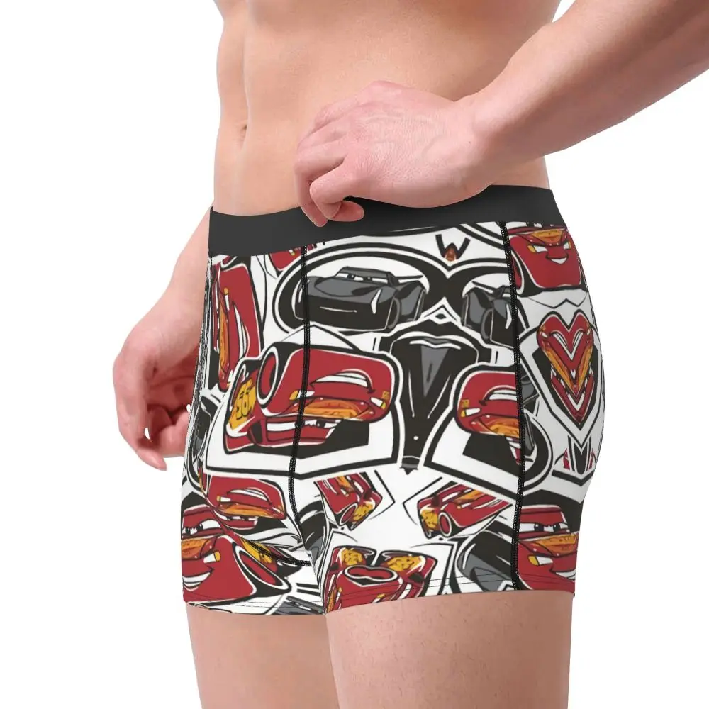 Custom Lightning McQueen Car Collage Boxers Shorts Men's Briefs Underwear Cool Underpants