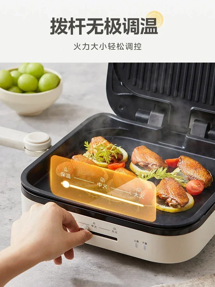 Midea 220V50HZ square pan electric baking pan double-sided heating household detachable and washable pancake electric frying pan 3