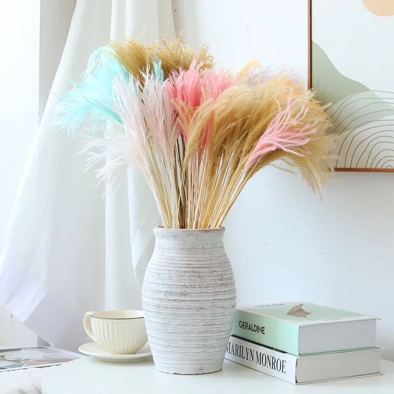 

Натуральные растения, настоящие высушенные цветы, маленькие пампасы, Золотая шелковая трава, свадебные орнаменты морскими травами