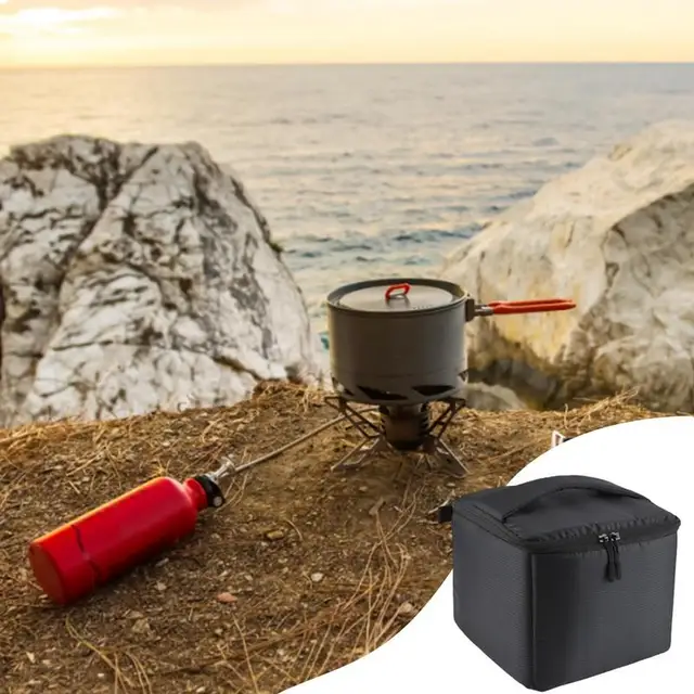 Gáztartály Sütőálka Tároló Táska Kültéri Kemping Piknik Edények Utazási Konyha Szervező - Image 6