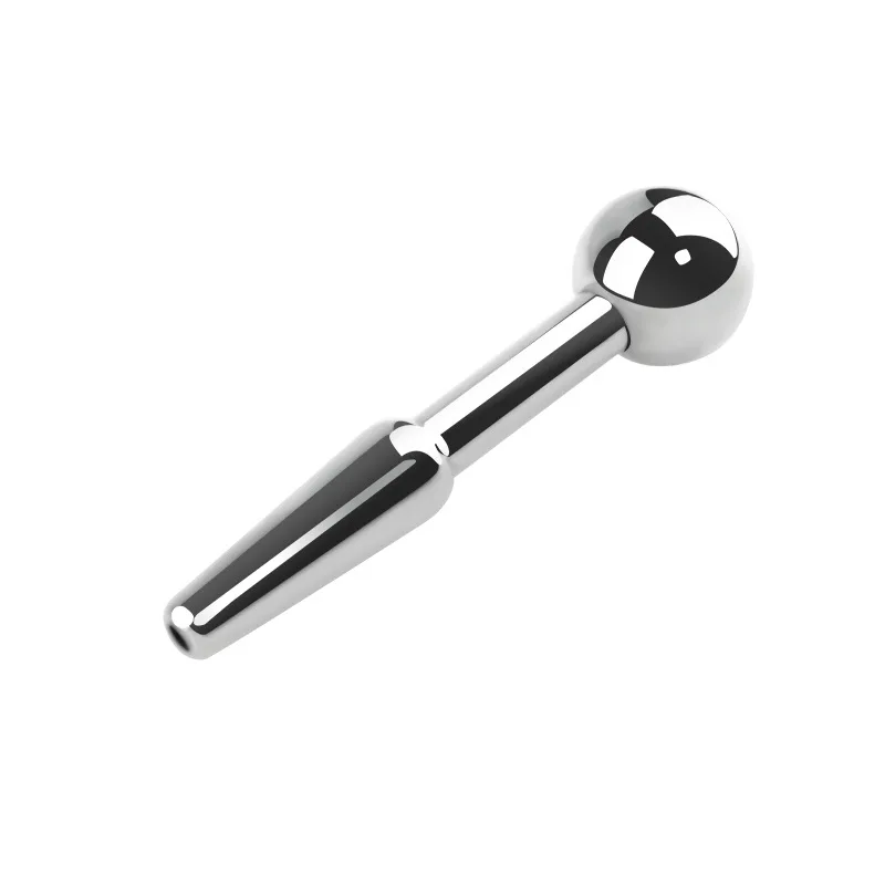 Urethral Dilator Silicone Urethral Dilator Stainless Steel Urethral Sound Catheter Metal Penis Plug Sounding Dilator Sex Toys For Men Adult Products Male Masturbation Toy