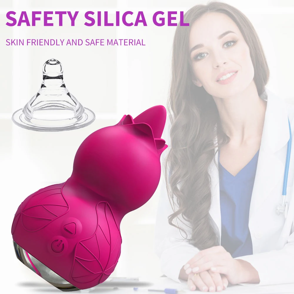 Thrusting Tongue Licking Dildo Vibrator 2 In 1 Vibrating Egg Clit_voghion.com