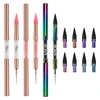 ANGNYA 1Pcs Dual-ended Nail Art Dotting Pen Crayon Rhinestone Crystal Beads Picker Metal Handle Dazzling Color Wax Pencil Tools 2