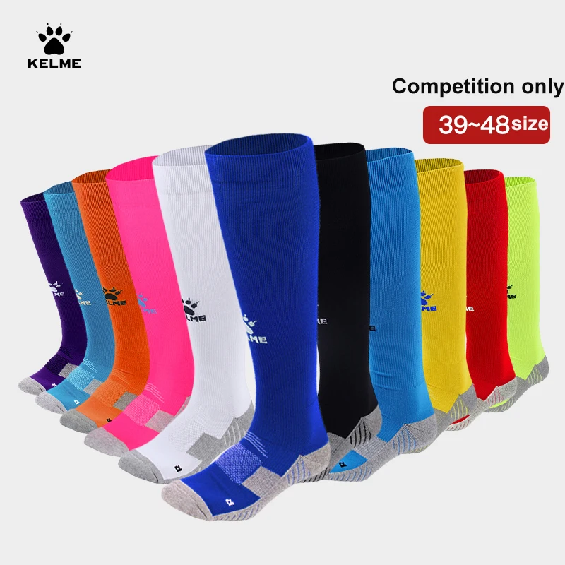 KELME Men Soccer Socks Anti Slip Football Cotton Stockings K15Z908