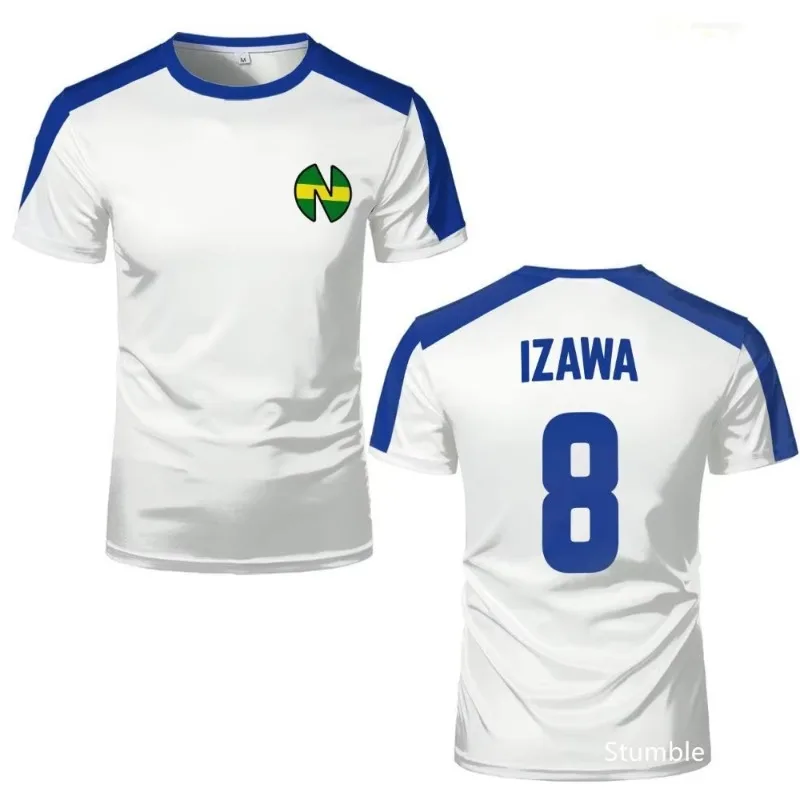 Maglie Sportive 2026 da Uomo Captain Tsubasa Anime Jersey Cosplay Top Larghi Uomo Donna Asciugatura Rapida Abbigliamento Sportivo Bambino