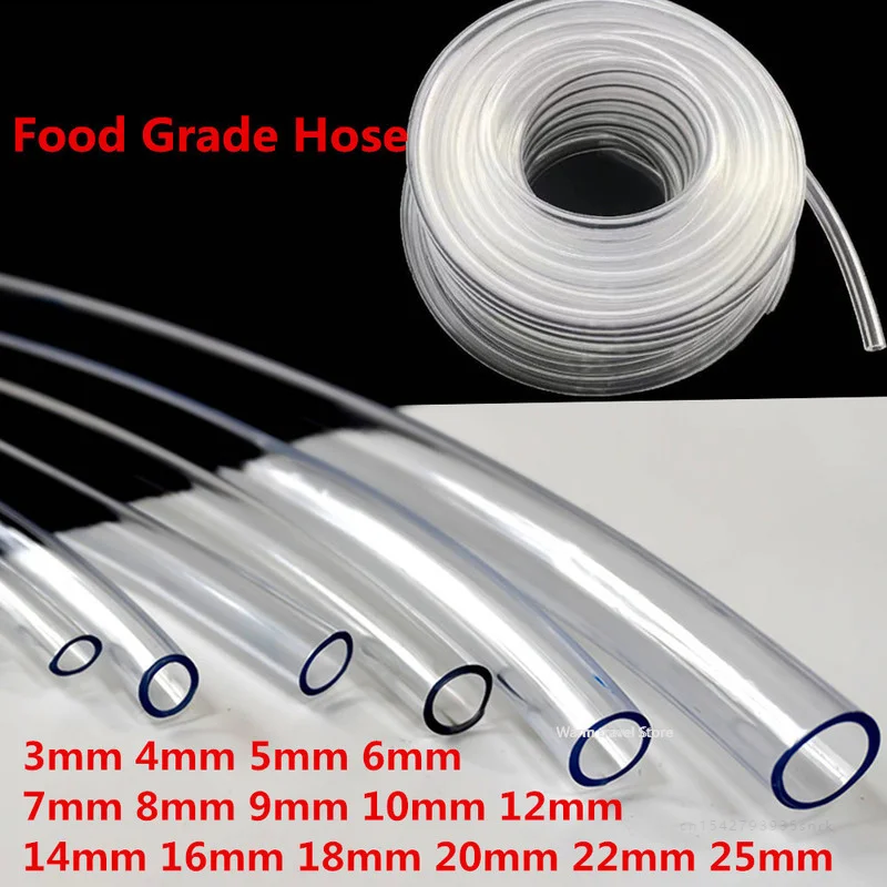 4mm 6mm 8mm10mm 12mm Pvc Hose Pipe Transparent Pipe Food Grade Pipes