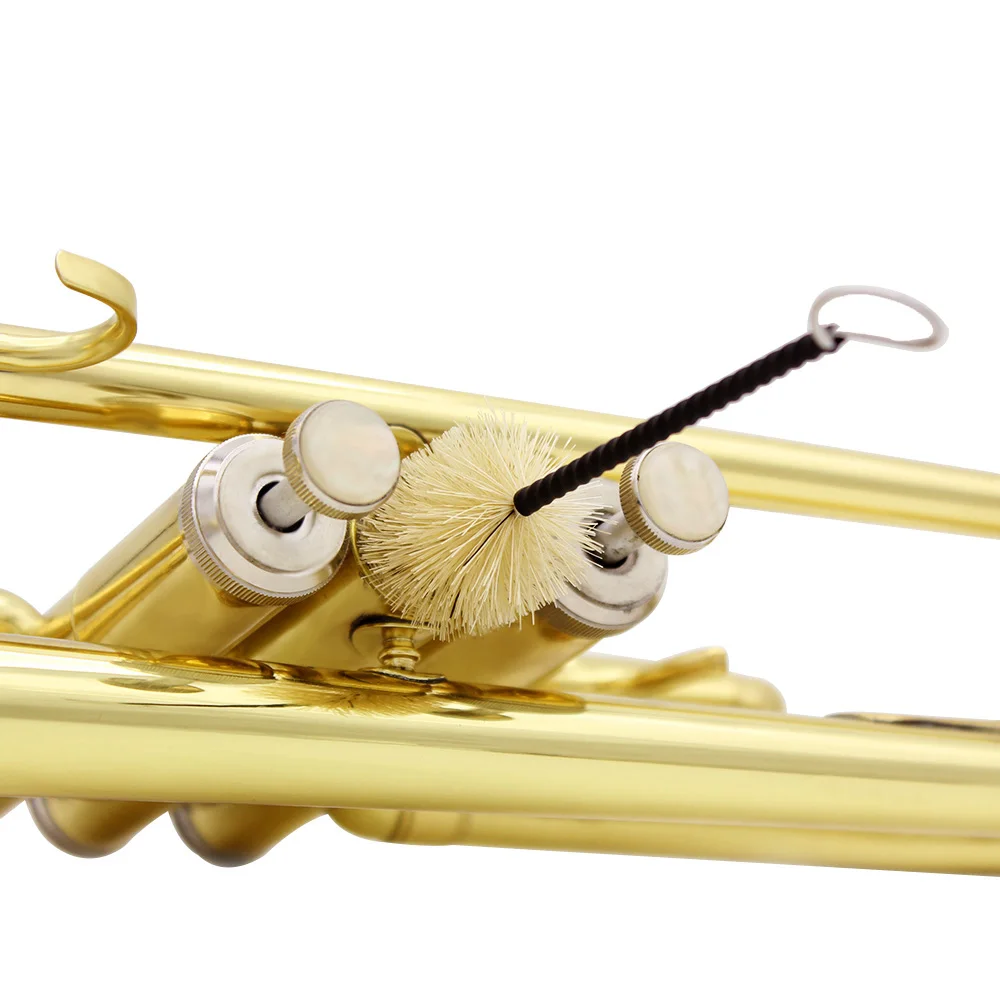 Professional Bb B Flat Trumpet Brass Material Musical Trompeta Wind Instrument With Mouthpiece Gloves Cleaning Cloth Strap Case