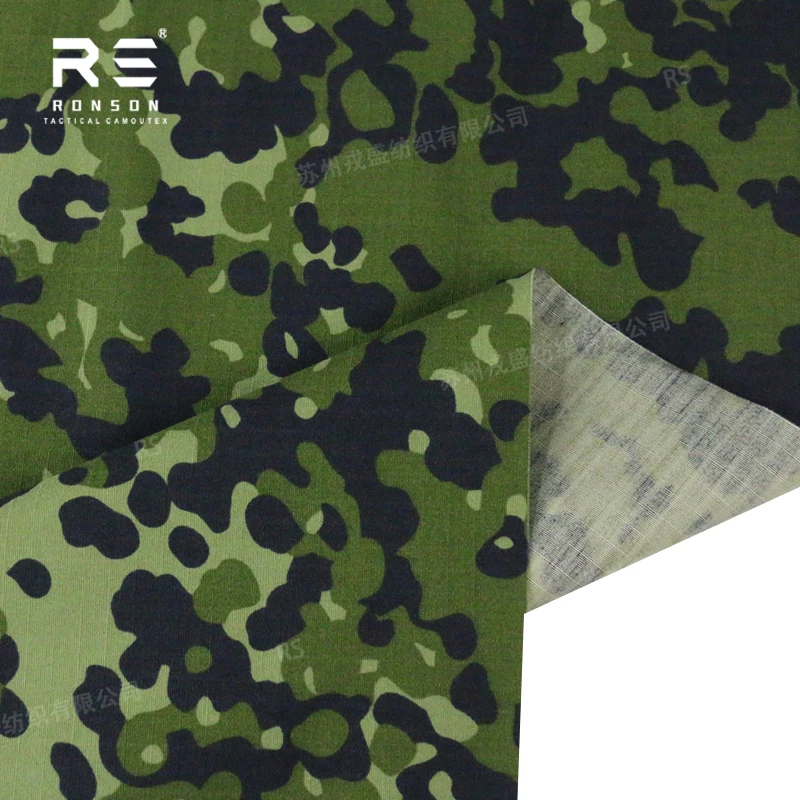 50% Nylon 50% Cotton fabric Denmark camo tactical fabric