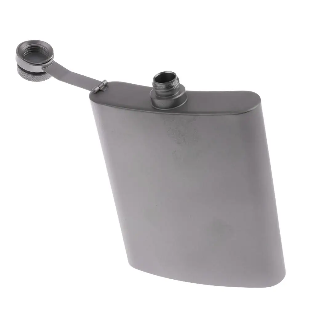 Portable Titanium Liquor Hip Flask with Screw for Camping 12x95mm