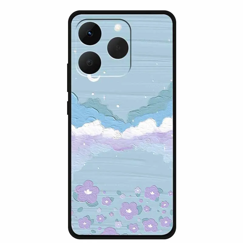 Sleek Black Silicone Phone Case - Soft TPU Protective Bumper Cover