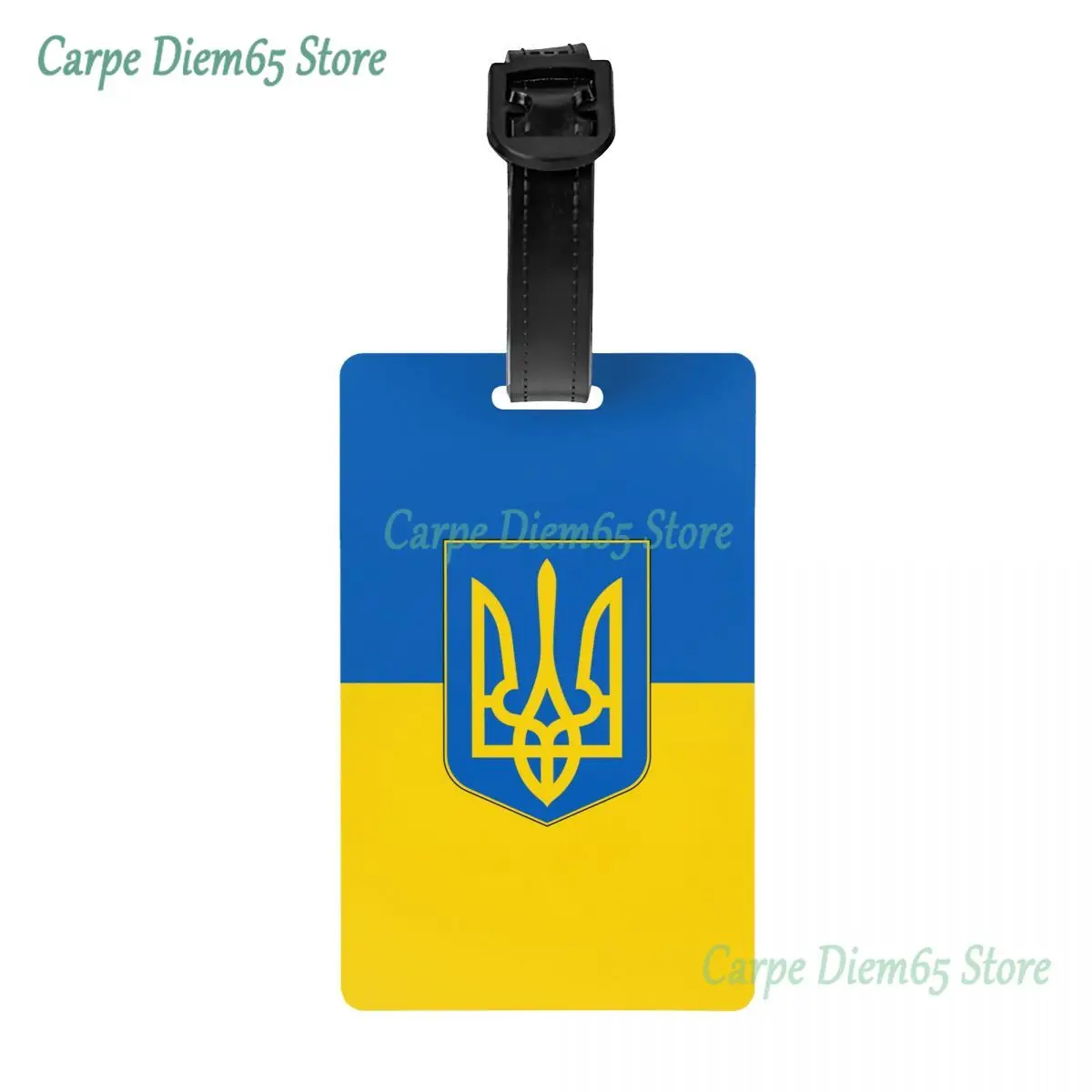 

Flag Of Ukraine Luggage Tag for Suitcases Funny Patriotic Baggage Tags Privacy Cover Name ID Card