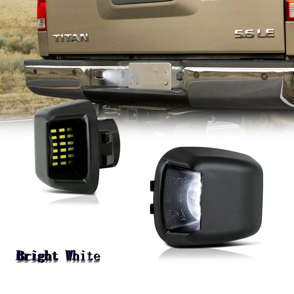 Car Lights 18smd 3w White Led License Plate Light Lamp Housing For 2007