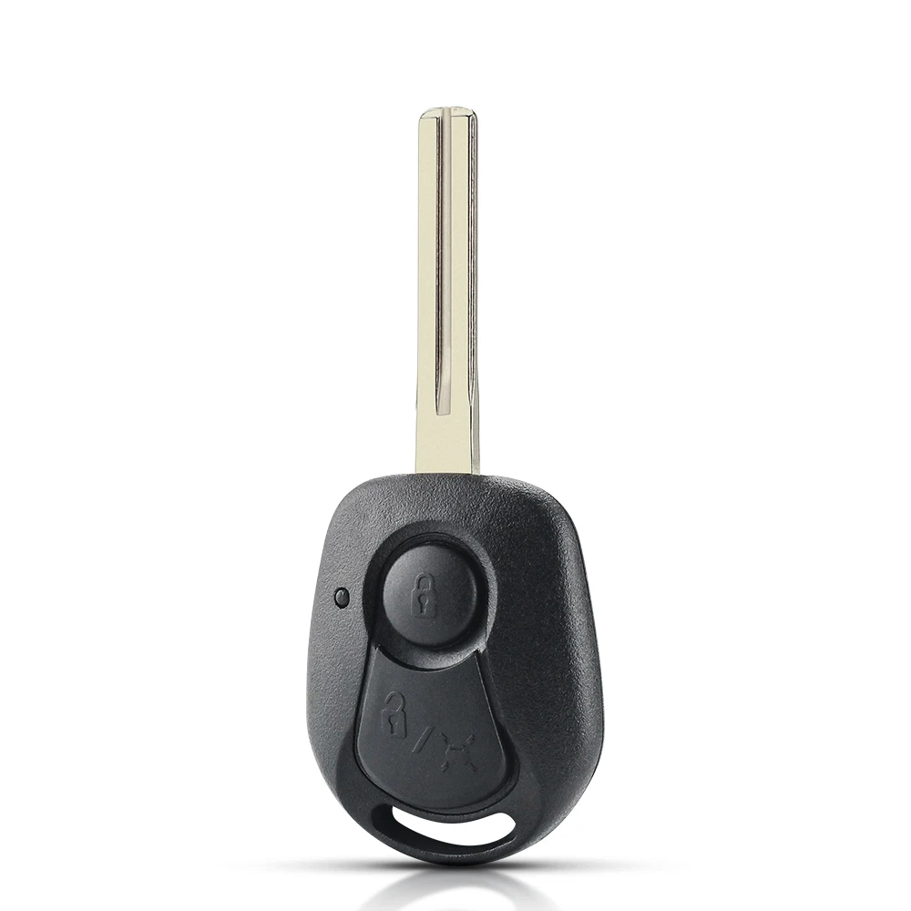 New Auto Car Key Car Key Remote Shell 2 Buttons Fob Case 10pcs For Ssangyong Actyon Kyron Rexton RX7 Uncut Blade