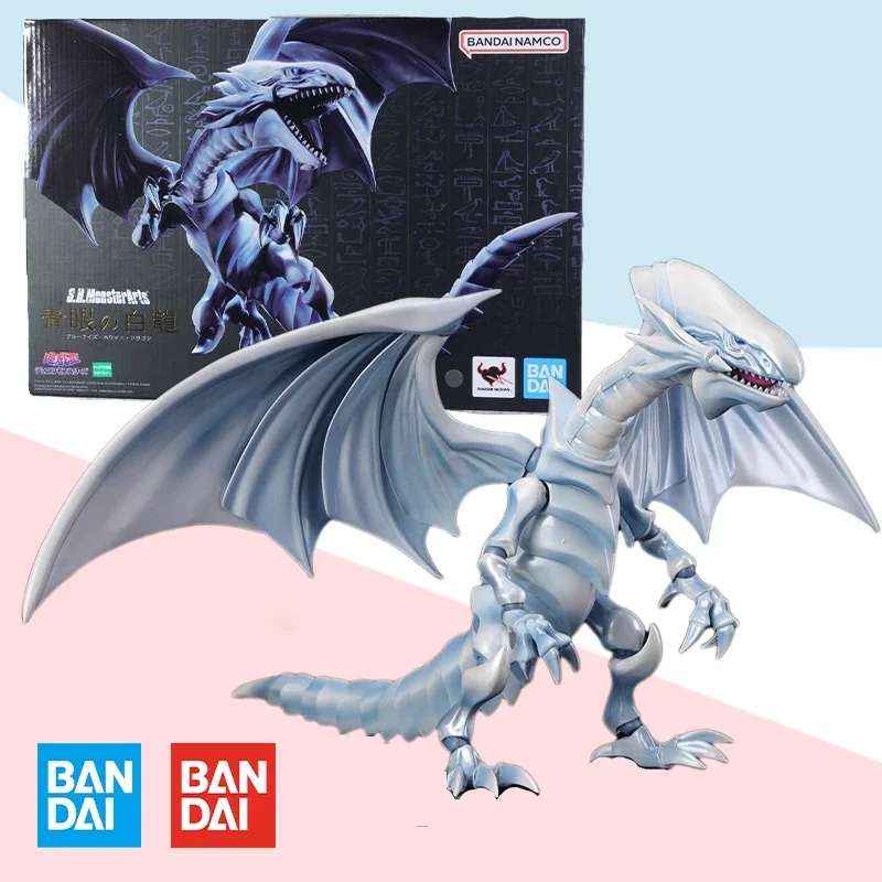 

Набор моделей аниме Bandai S.H.MonsterArts SHM с голубыми глазами и белым драконом, коллекционная игрушка в сборе, подарок для детей