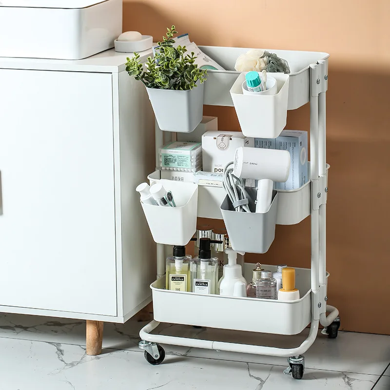 Desk Trolley Hanging Beauty Car Storage Box Hanging Container Desk Pen Container Storage Bucket 1/2pcs storage box self adhesive storage box desk organizer transparent storage box storage organizer lockable storage box bag organizer pen pouch