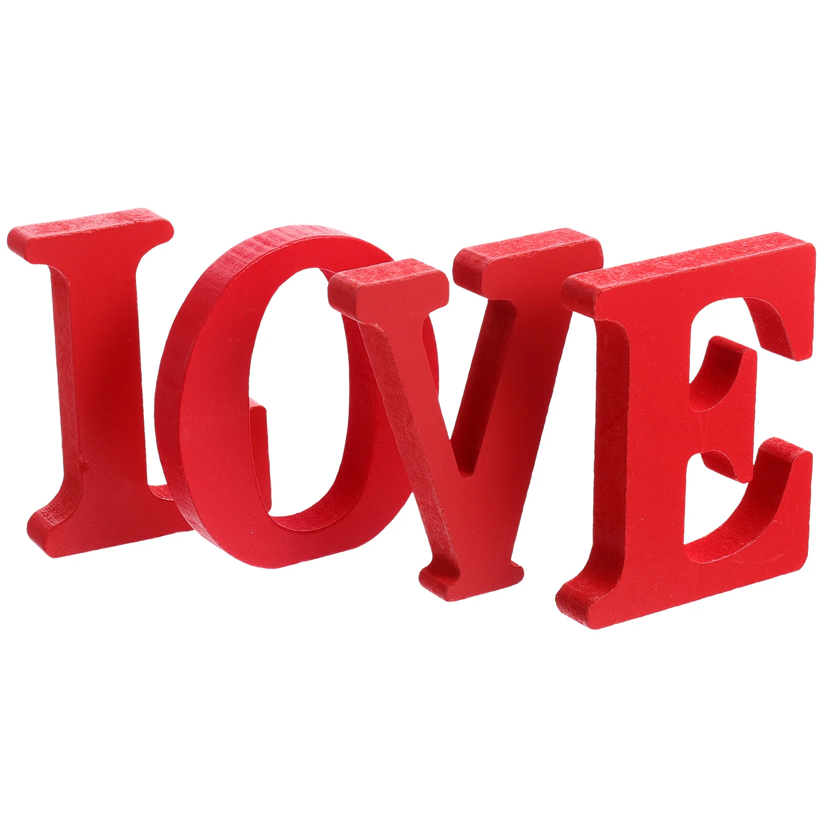 

Valentines Day Love Sign 4Pcs Wooden Love Letters Table Decorations Free Standing Love Wood Block Table Centerpiece Home