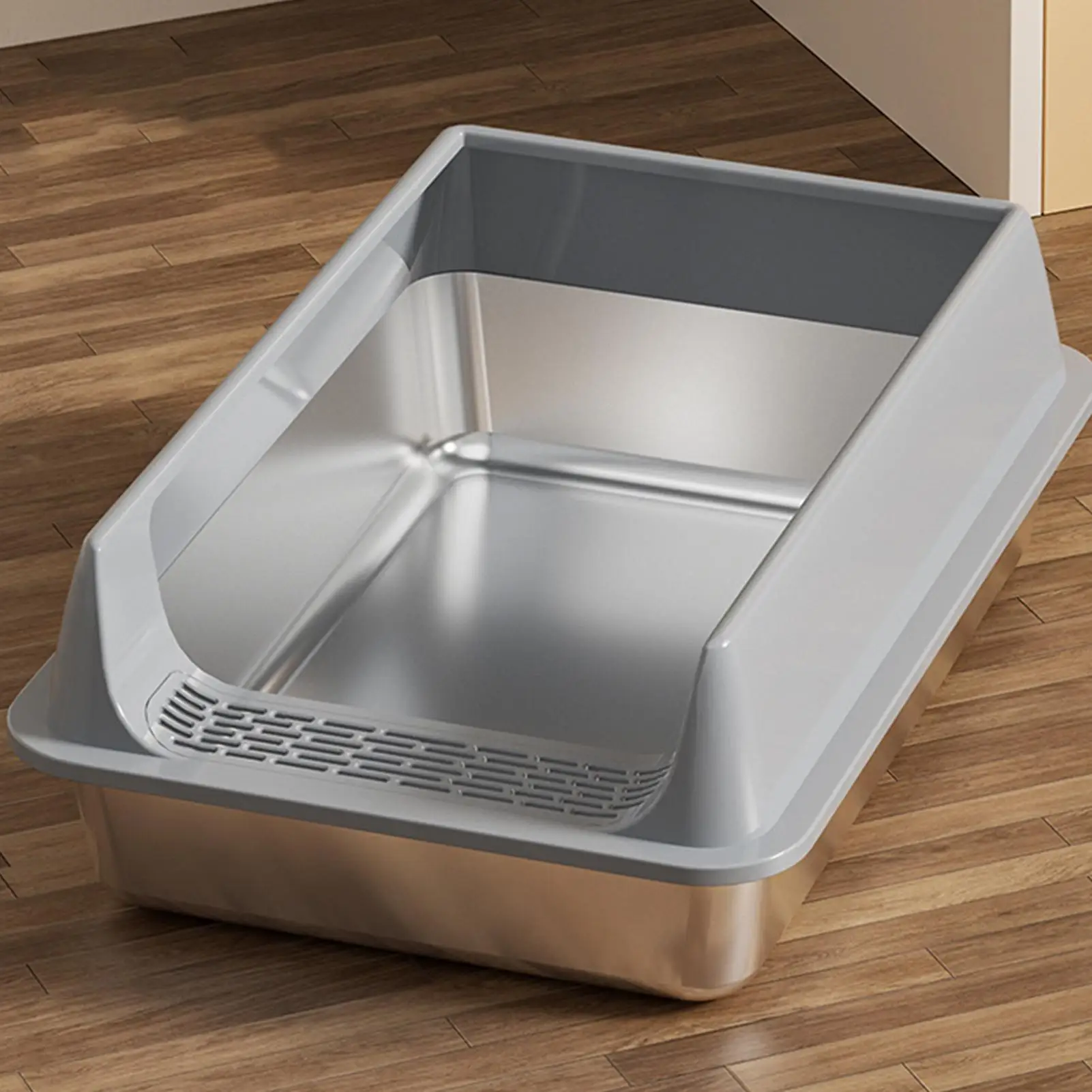 Litter Box for Cats Deepen Pet Litter Box Semi-Enclosed Deepened Cat Toilet with Scoop for Dormitory Apartment Living Room Car Litter Box for Cats Deepen Pet Litter Box Semi-Enclosed Deepened Cat Toilet with Scoop for Dormitory Apartment Living Room Car