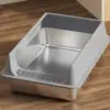 Litter Box for Cats Deepen Pet Litter Box Semi-Enclosed Deepened Cat Toilet with Scoop for Dormitory Apartment Living Room Car